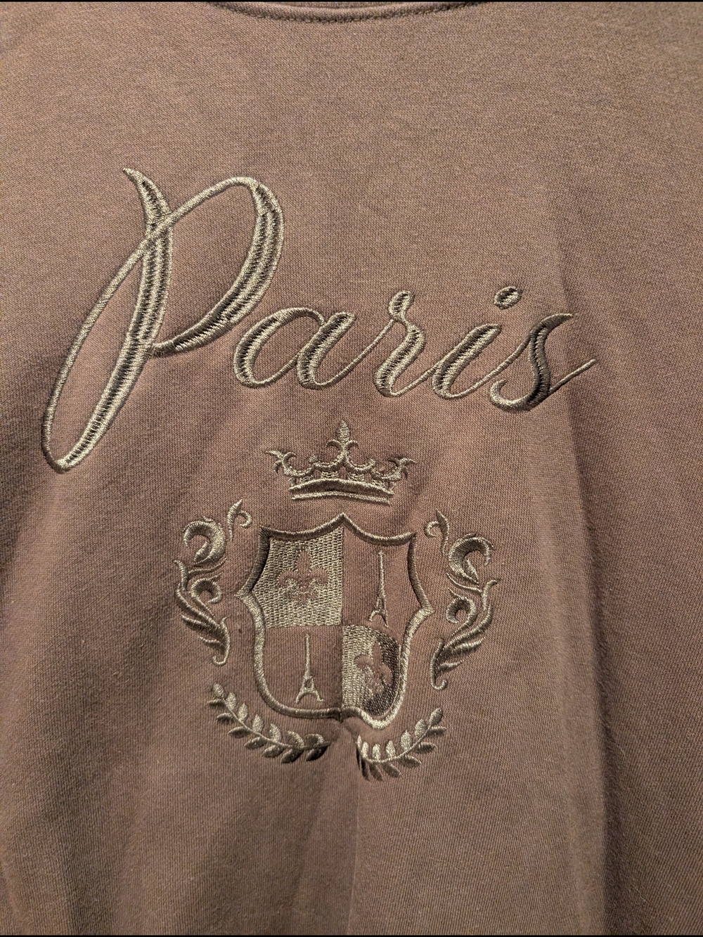 State Of Mind Embroidered 'Paris' Pullover Sweatshirt - Picture 3 of 13